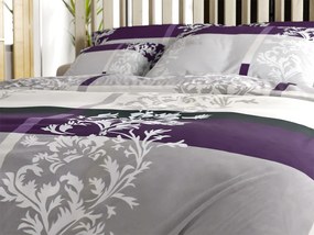 Deluxe pamut ágynemű lila Ágyneműhuzat mérete: 2 db 70 x 90 cm | 200 x 220 cm
