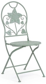 Harriet Kerti szék, Bizzotto, 40 x 40 x 94 cm, összecsukható, acél, zöld