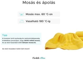 LINEA törülköző 50x100 cm sárga, 100% pamut