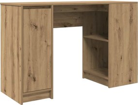vidaXL kézműves tölgy színű szerelt fa íróasztal 120x42x76 cm