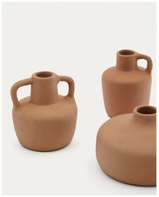 Narancssárga terrakotta váza készlet 3 db-os (magasság 6 cm) Sofra – Kave Home