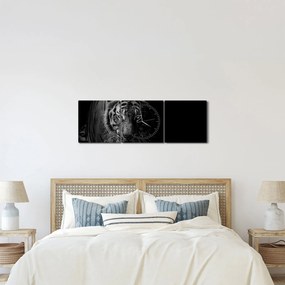 Egy vadtigris képe (órával) (90x30 cm)