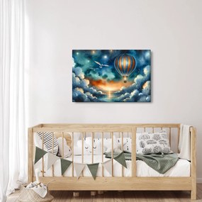 Kép - Repülés az éjjeli ég alatt (90x60 cm)