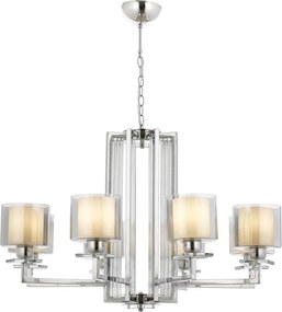 Láncos csillár VARANA 8xE27/40W/230V fényes króm