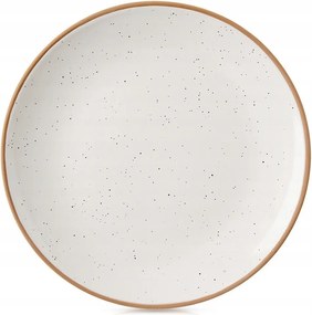 Desszerttányér Kerámia Bézs 20 CM Snack Süteményekhez Divatos