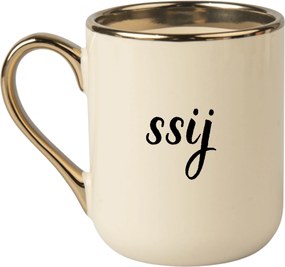 Bögre Elegáns Bézs Arany Rant Vicces Ajándék