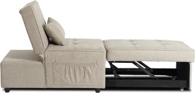 Dönthető, alvófunkciós fotel iberis 67 cm bézs, fotel