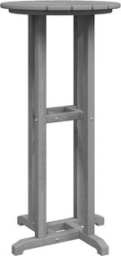 vidaXL Bárasztal Világosszürke 55 x 55 x 107 cm Polietilén