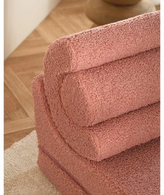 Rózsaszín buklé gyerek fotel Flipster – Wigiwama