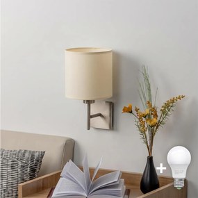 BRILAGI - LED fali lámpa NUBILA 1xE27/60W/230V matt króm/krémszínű