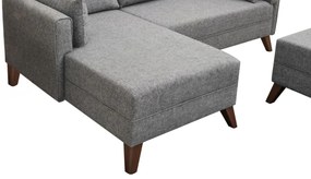 Bella Corner Bal 2 Grey kinyitható sarokkanapé