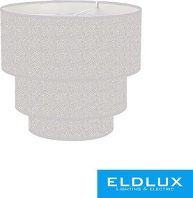 ELDLUX FĂŒggesztĂ©k 3 rĂ©tegƱ körös v-szĂŒrke len ernyĆvel