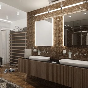 NIMCO ZP 11002 - LED Fürdőszobai tükör háttérvilágítással 6500K 80x60 cm IP44