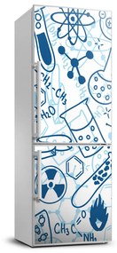 Matrica hűtőre Kémia háttér FridgeStick-70x190-f-48800074