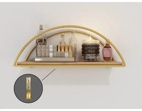 Fali polc 45x18 cm tölgy/arany