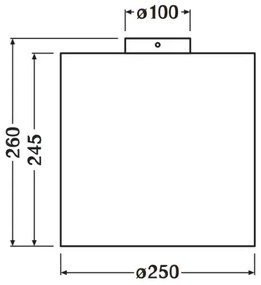 Ledvance - Mennyezeti lámpa DECOR CARDBOARD 1xE27/15W/230V átm. 25 cm