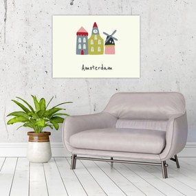 Üveg kép - Európa városai N⁰4 (70x50 cm)