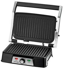 Concept ge2005 - Kontakt grill 1500W/230V rozsdamentes/fekete
