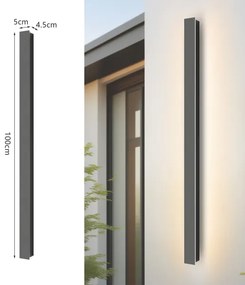 Brilagi - LINEAR LED kültéri fali lámpatest 22W/230V 4000K IP65 antracit