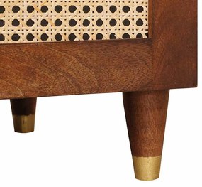 Dohányzóasztalok Barna 80 x 50 x 40 cm Kanna és tömör mango fa