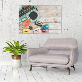 Kép - retro rádió (90x60 cm)