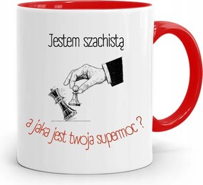 Sakkozóknak Piros Bögre Születésnapi Ajándék fényképes nyomtatással