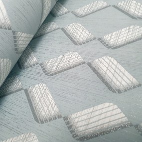 Vinyl tapéta flizelin mosható fal tekercsben 3D geometriai minta