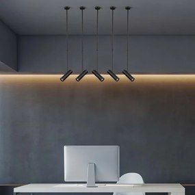 Függeszték 1xGU10/35W/230V fekete rúdon