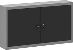 vidaXL Szerszám szekrény polcokkal Fekete és Szürke 50 x 20 x 55 cm