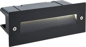 ENDON 78644 SEINA Kültéri Falba Építhető Lámpa Fekete LED IP44