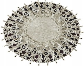 Gipszes Szalvéta 30cm Bézs Dekoratív Asztalra