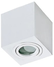 AZZARDO 2822 BRANT SQUARE Kocka Mennyezeti Lámpa Fehér GU10 IP44