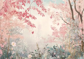 Fotótapéta Erdő Rózsaszín Természet Hálószoba Nappali Tapéta Flizelina 400x280