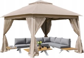 Kerti pavilon 3x3 m összecsukható automatikusan pop-up 4 szúnyogháló sátor