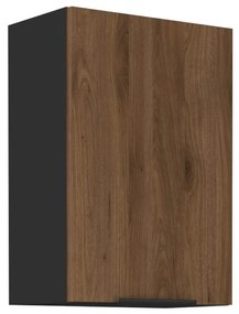 Felső konyhaszekrény Monzesa 50 G 72 1F (okapi dió + fekete) . 1096959