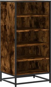 vidaXL füstös tölgy színű szerelt fa cipőtartó 48x38x97,5 cm