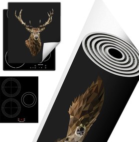 Tűzhelyvédő Szőnyeg Asztali Dekoráció 45x52 sötét szarvas