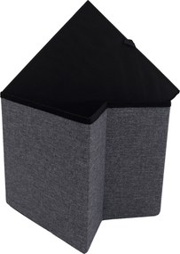Puff, sötétszürke, FALON