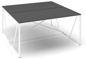 ProX asztal 158 x 163 cm, grafit / fehér