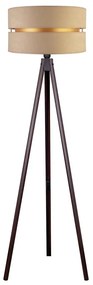 Duolla - Állólámpa DUO 1xE27/60W/230V átm. 44 cm bézs/wenge