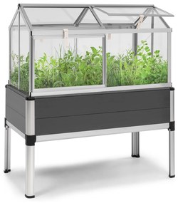 Novagrow Advanced, üvegház, 113,5 x 129 x 60,5 cm, 166 l, UV-védelem, szürke
