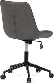 Pracovní židle, výškově nastavitelná, šedá látka, KA-V3120 GREY3