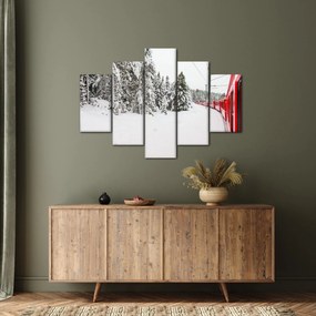 Kép - Vonat a havas tájban (150x105 cm)