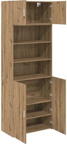 vidaXL Tárolószekrény Artisan tölgy 80 x 42,5 x 225 cm Faanyag