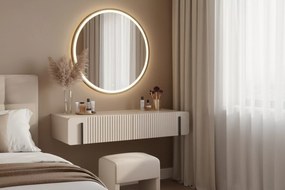 Malmi fali fésülködőasztal fiókokkal 100 cm - kasmír / fekete