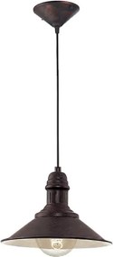Brilagi - Kábeles függőlámpa FORGE 1xE27/60W/230V átmérő 22 cm barna