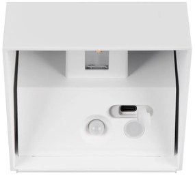 USB LED fali kültéri lámpa mozgásérzékelővel (magasság 10 cm) Genie – Trio