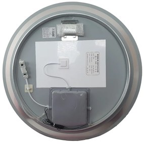 Viva AURA fürdőszoba tükör - érintőkapcsoló - páramenetesítővel - órával - LED - KEREK - átmérő 60cm