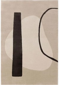 Ida szőnyeg krém/sötétszürke 80x150 cm