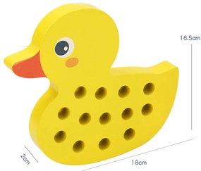 Kiskacsás fűzős fajáték